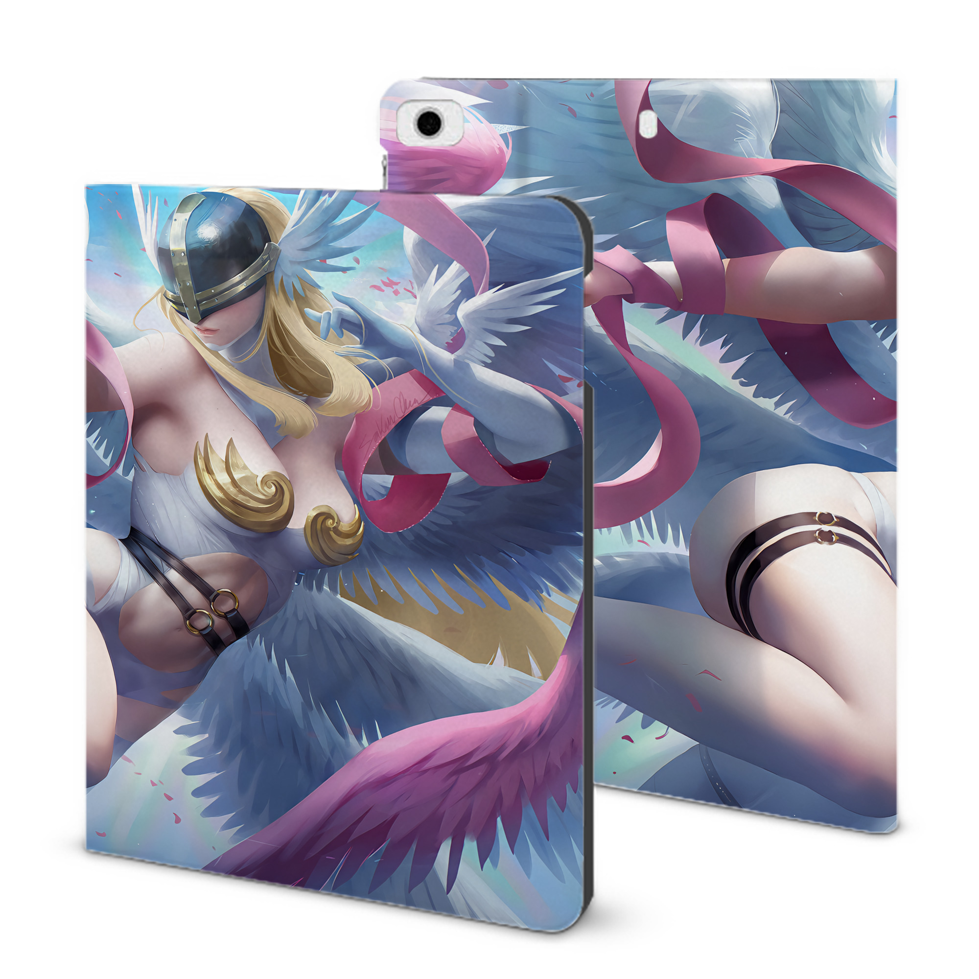 （画像用） Digimon デジタルモンスター/デジモン IPad ケース ブック型 PUレザー TPU 耐衝撃 軽量 薄型 ペン収納なし 全面保護 IPad 各モデル対応